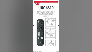 One For All Universal Remote Instructions - URC 6810 Manual