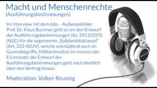 Macht und Menschenrechte (Ausführungsbestimmungen)