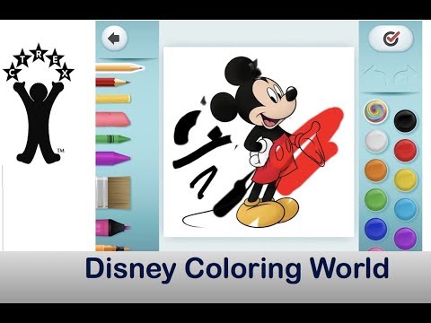 Disney Coloring World by Storytoys - YouTube