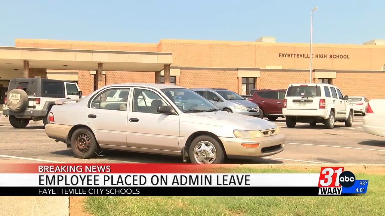 Fayetteville High School employee placed on administrative leave - YouTube