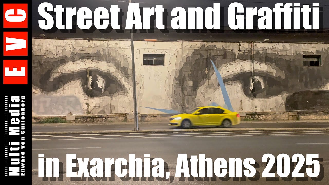 Street Art and Graffiti Everywhere in Athens neighborhood Exarchia