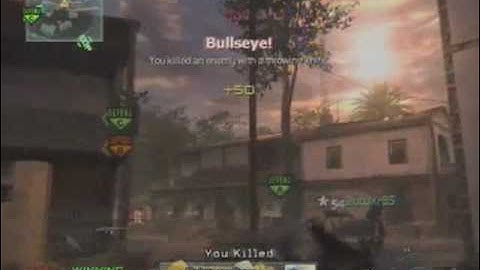 MW2-Amazing Throwing Knife Kill