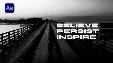 Black and White TYPOGRAPHY Animation - After Effects Tutorial