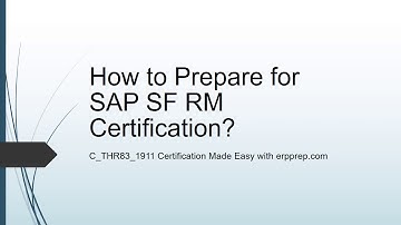 Latest Question for SAP SF RM Certification | SAP C_THR83_1911 Study Guide