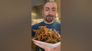 Crispy onion strings #shorts