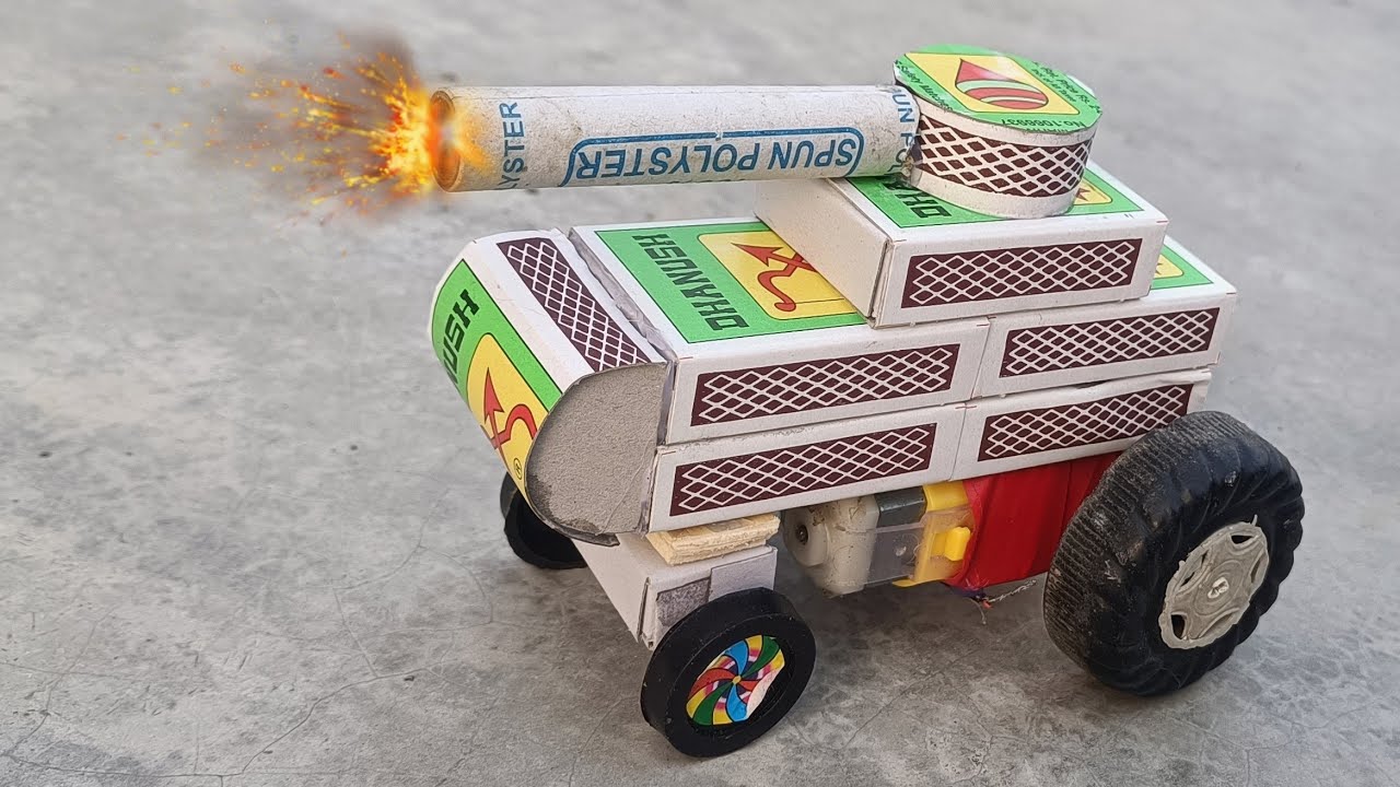 How to make Matchbox Army Military Tank | Matchbox Army Military Tank diy craft