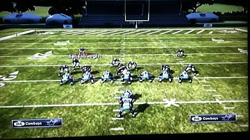 Madden 12 Formation Glitch vs man coverage