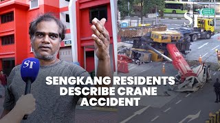 Sengkang Residents Describe Crane Accident