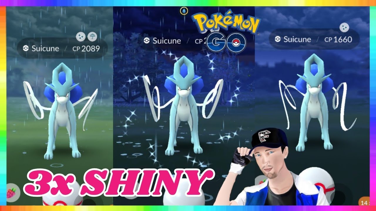 3x SHINY SUICUNE CAUGHT in Pokemon Go! ( 25X Suicune Raids )