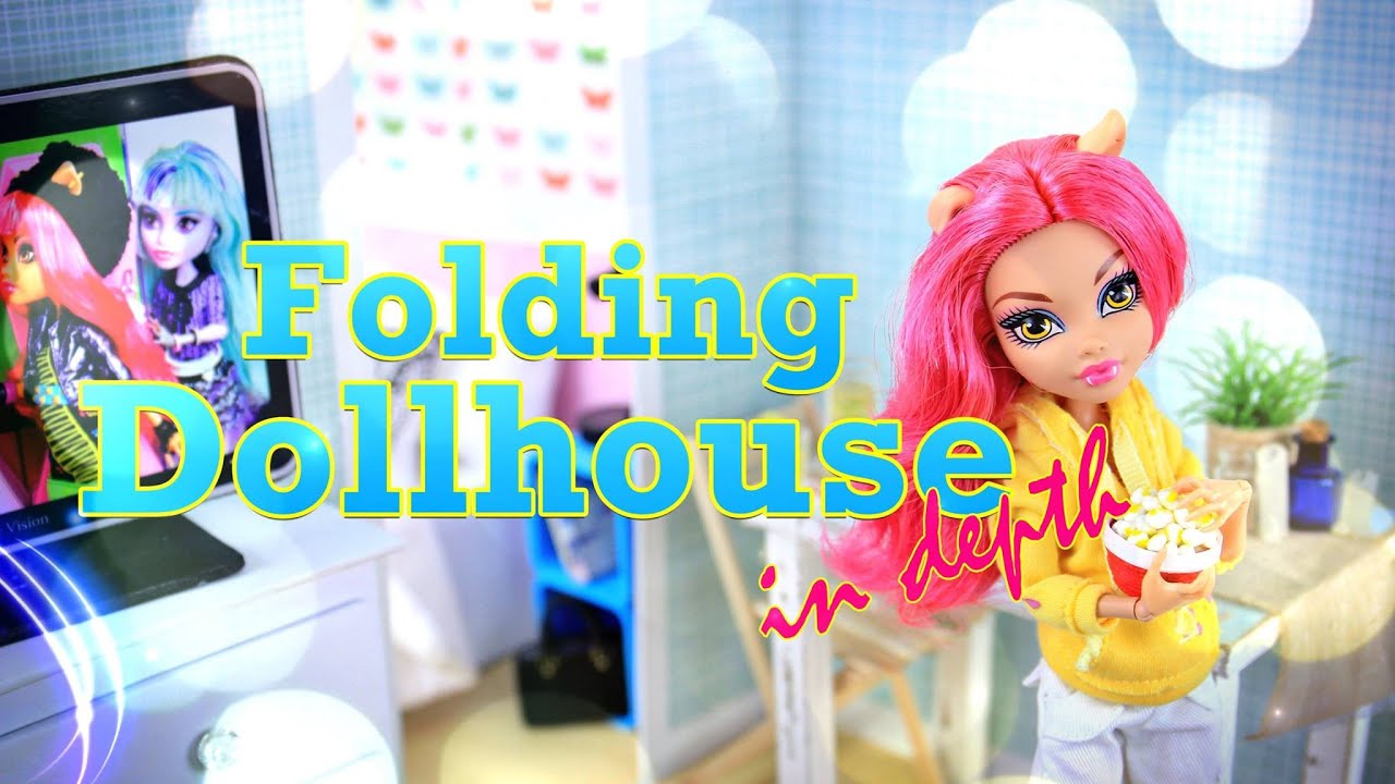 DIY How to Make Folding Dollhouse IN DEPTH Handmade Doll