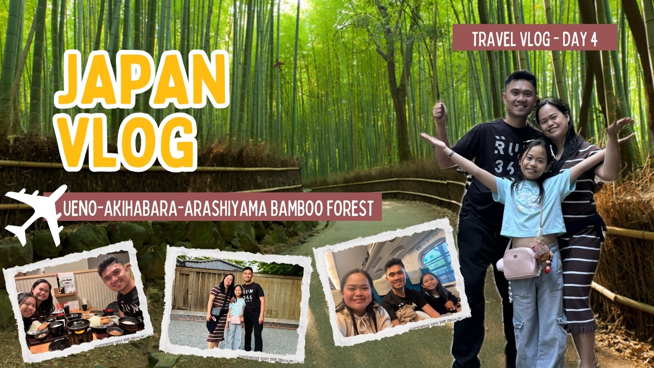 Japan Vlog - Day 4 | UENO-AKIHABARA-ARASHIYAMA BAMBOO FOREST | Malay's Adventures