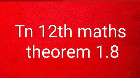Tn 12th maths theorem 1.8 /Applications of matrices and determinants