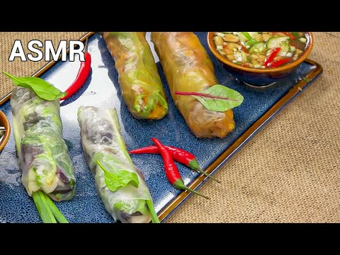 [ASMR] 🌯 Tasty Summer Rolls Recipe | POPS Chef - ASMR Cooking