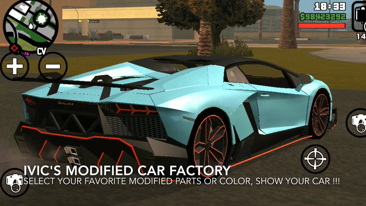 iVIC's GTA SA mobile MOD  Modified car parts and Engine sound