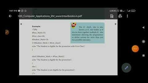 12 CA Chapter -6 | PHP Conditional Statements | Part-2