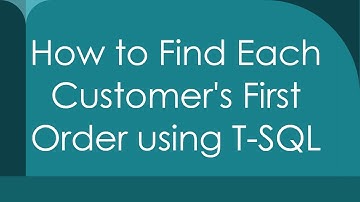 How to Find Each Customer