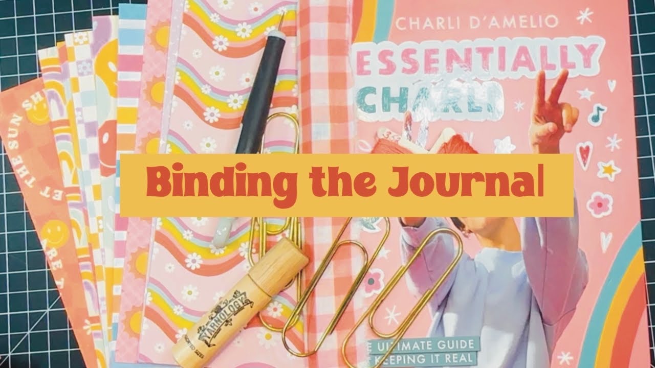 Binding my August Journal | Pretty Franken Papers