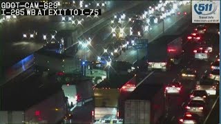 Traffic being rerouted off I-285 in Cobb County under major closure