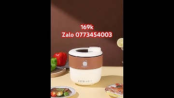 #169k NỒI CƠM ĐIỆN MINI, NỒI LẨU ĐIỆN GANFAN ĐA NĂNG CHO 1-2 NGƯỜI NHỎ GỌN 300W - GDN