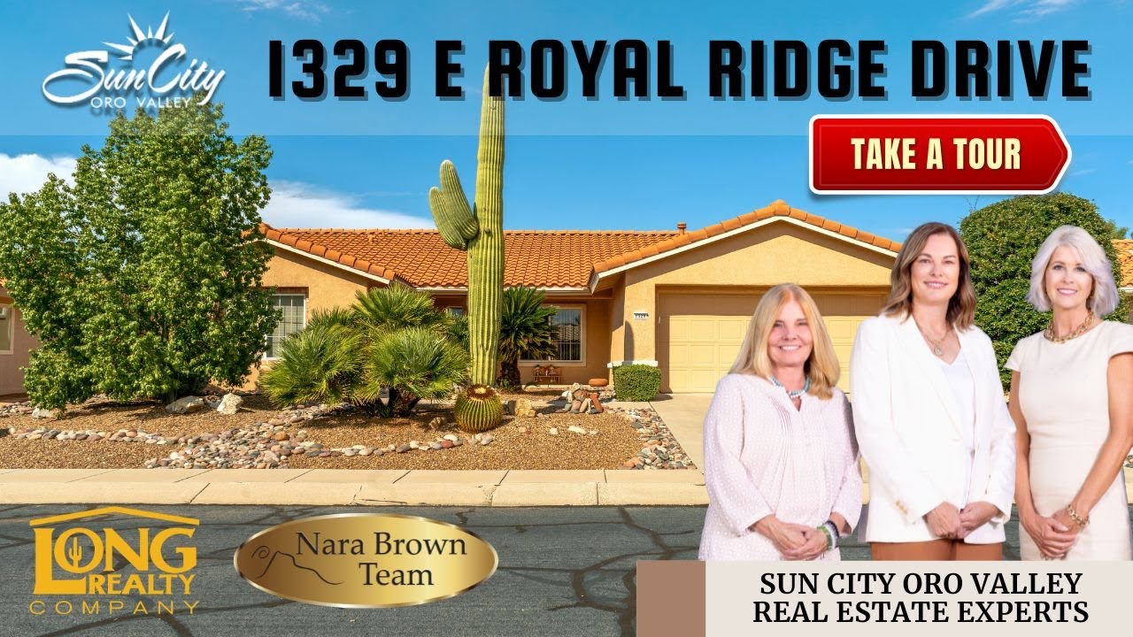 Active Adult Living in Sun City Oro Valley | Arizona Home Tour | 1329 E Royal Ridge Dr. | Nara Brown