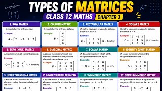 Matrices class 12||Types of matrices||Deepak Mahto maths