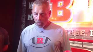 Rutgers Training Camp 2017 -- Special teams/TE Coach Vince Okruch