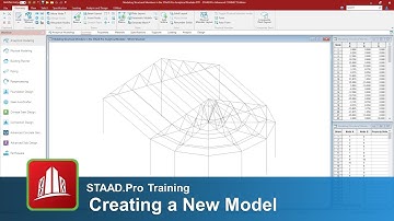 Creating a New Model in the STAAD.Pro Analytical Modeler
