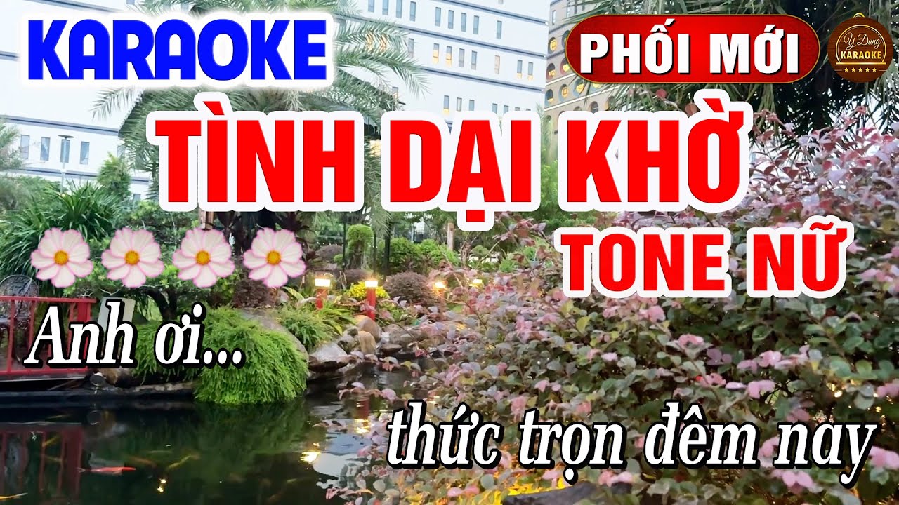 Tình Dại Khờ Karaoke Tone Nữ Nhạc Sống Hay Nhất 2026 | Y Dung Karaoke