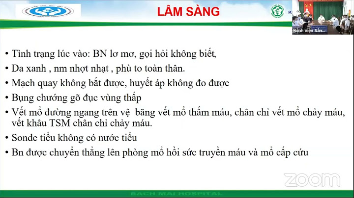 Đánh giá tình trạng mất máu sau mổ