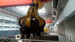 HYDRAULIC ORANGE PEEL GRAB FOR WASTE HANDLING, CAPACITY 12 CBM