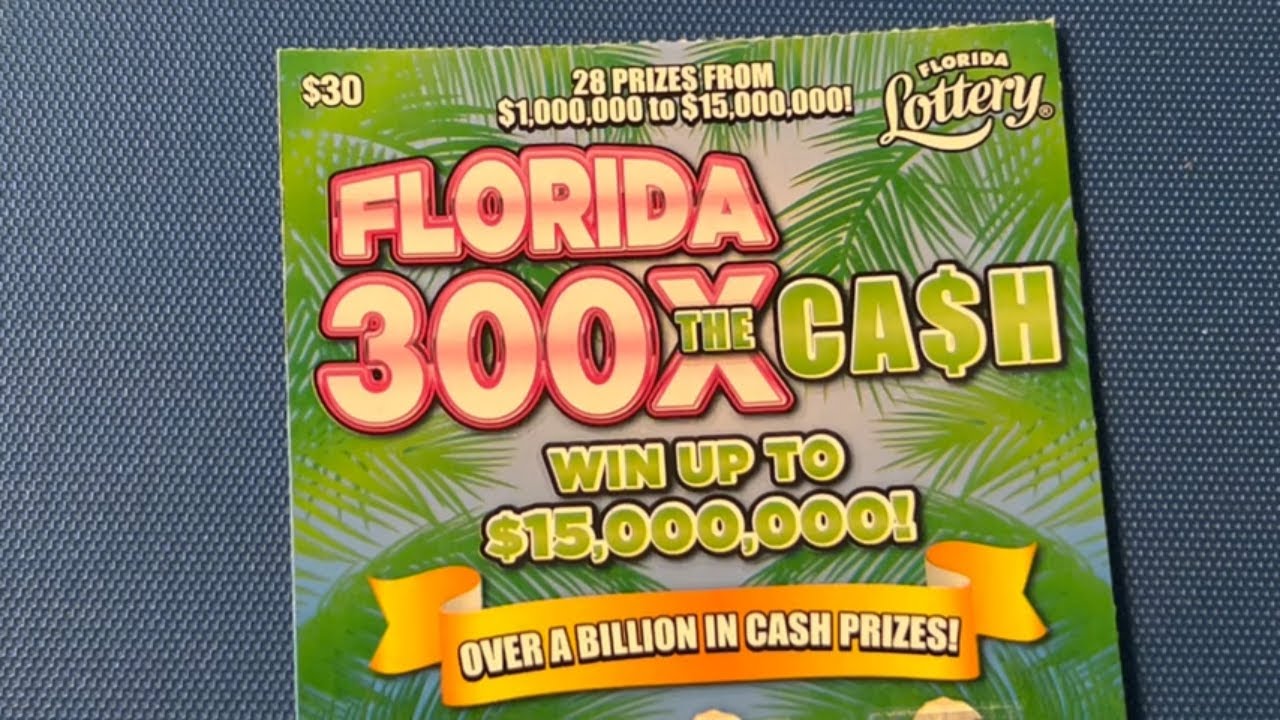 FOUND A WIN ON THE FLORIDA 300X THE CASH SCRATCH OFF TICKET YouTube