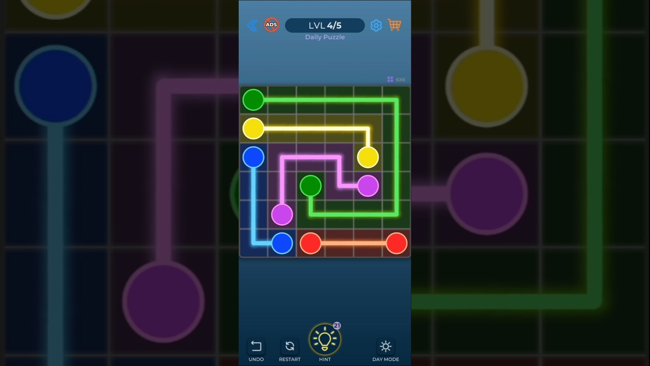 One Line, All Dots! Dot Link Puzzle Challenge 