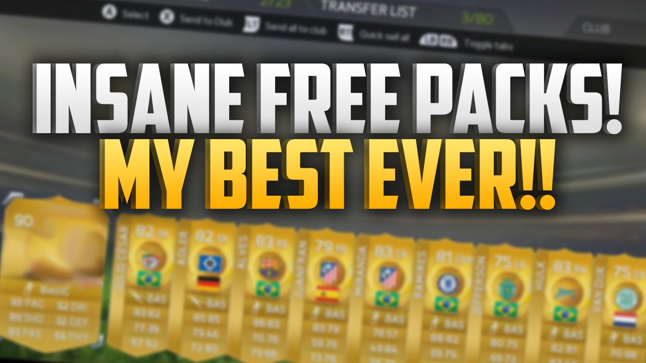 FIFA 15 | INSANE FREE PACKS! MY BEST EVER!