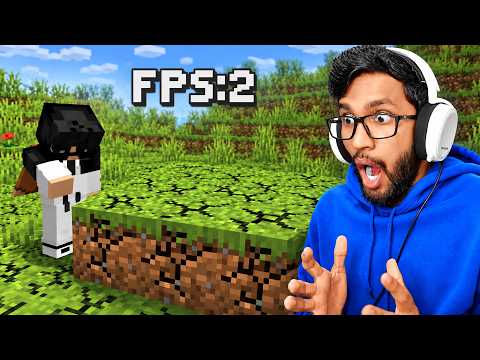 Minecraft but Breaking 1 Block = Breaking All Blocks
