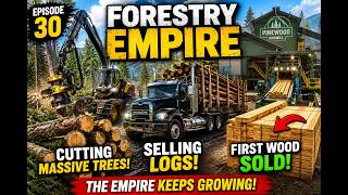 MASSIVE Logging Day + First Wood Sales! | Forestry Empire 30 |#fs25