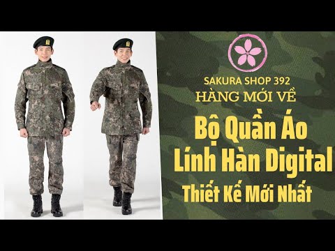 Video Bộ quần áo lính Hàn Quốc Digital kiểu mới nhất @Sakura... - youtube