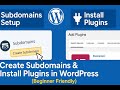 How to Create Subdomains & Install Plugins in WordPress Step-by-Step Tutorial #learnitpedia