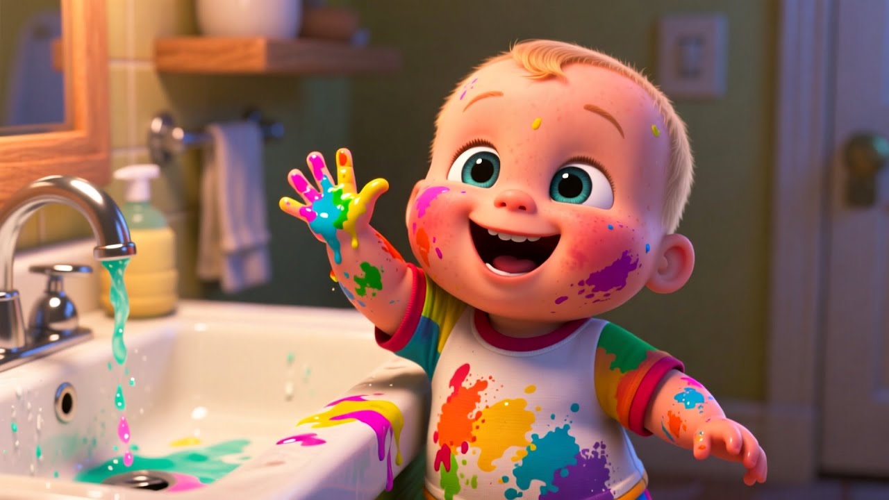 Washable Markers Art With Baby 🎨🖍️ Fun Drawing Song for Kids | Creative Art Time