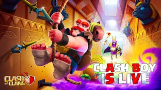 Live Base Visiting - Clash of Clans Live Stream #6 | Clan Games | Road to 2k Subs | Clash Boy