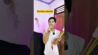 Mainan edukasi murah: Ajarkan anak cinta tanah air sambil main. #shorts #benderaplastik