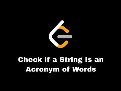 Leet Code : 2828.Check if a String Is an Acronym of Words In Arabic