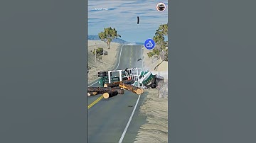 Realistic Highway Car Crashes🚗💥 #realisticcarcrashes #carcrashes #beamngdrive