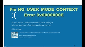 FIX:Windows 10 Blue screen STOP 0x0000000E Errors NO_USER_MODE_CONTEXT Solved [Tutorial] #7