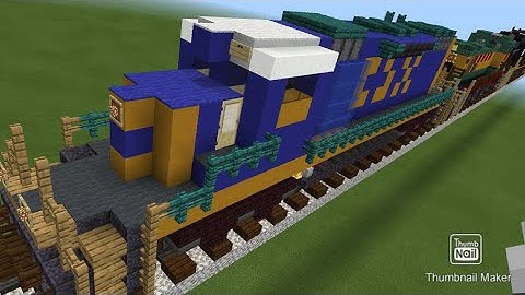Minecraft CSX SD40-3 locomotive tutorial