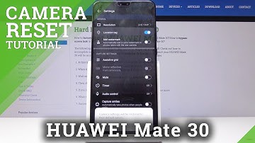 How to Reset Camera in HUAWEI Mate 30 - Format Camera / Restore Camera Configuration
