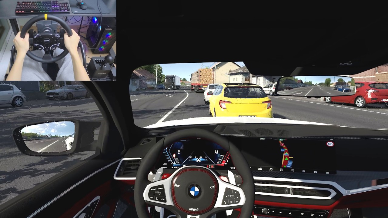BMW M3 G80 Touring 2023┃Euro Truck Simulator 2 ┃MOZA R5 steering wheel