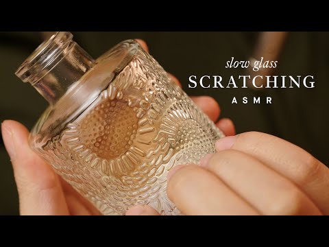 【1649C ASMR】Deep Relaxations: SLOW Scratching on Textured Glass | No Talking | Rode NT5