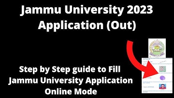 Jammu University Admission 2023 CUET Application (Started)- How to Fill Application Form Online Mode