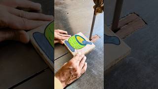 Amazing Pot Drawing Wood Cut 😍 Most Satisfying Bandsaw Art #shorts