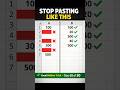 99% Excel Users Don’t Know This Paste Trick 😱 | Skip Blanks #Shorts #ExcelTips